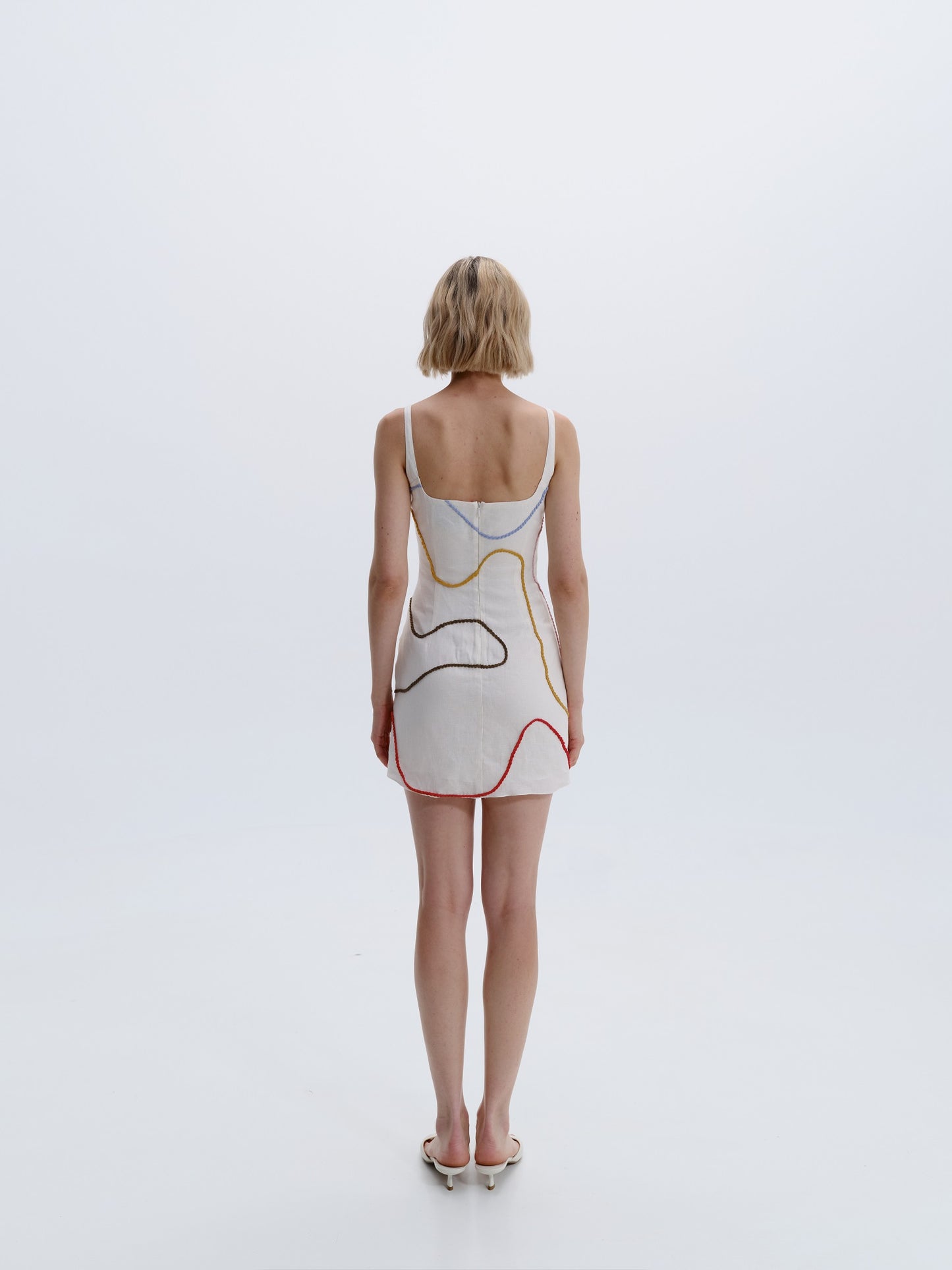 Ivory Embroidered Siela Dress
