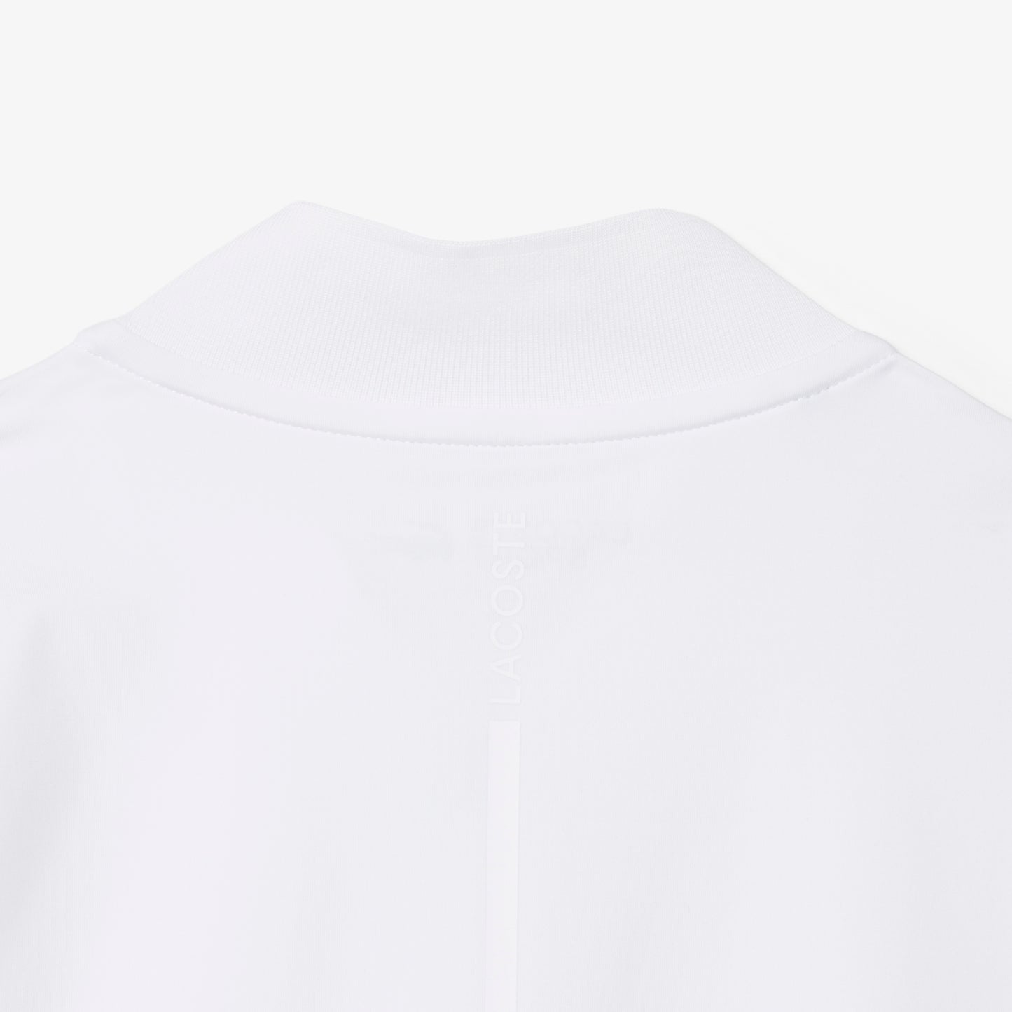 White Bi-Face Jersey Sleeveless Polo
