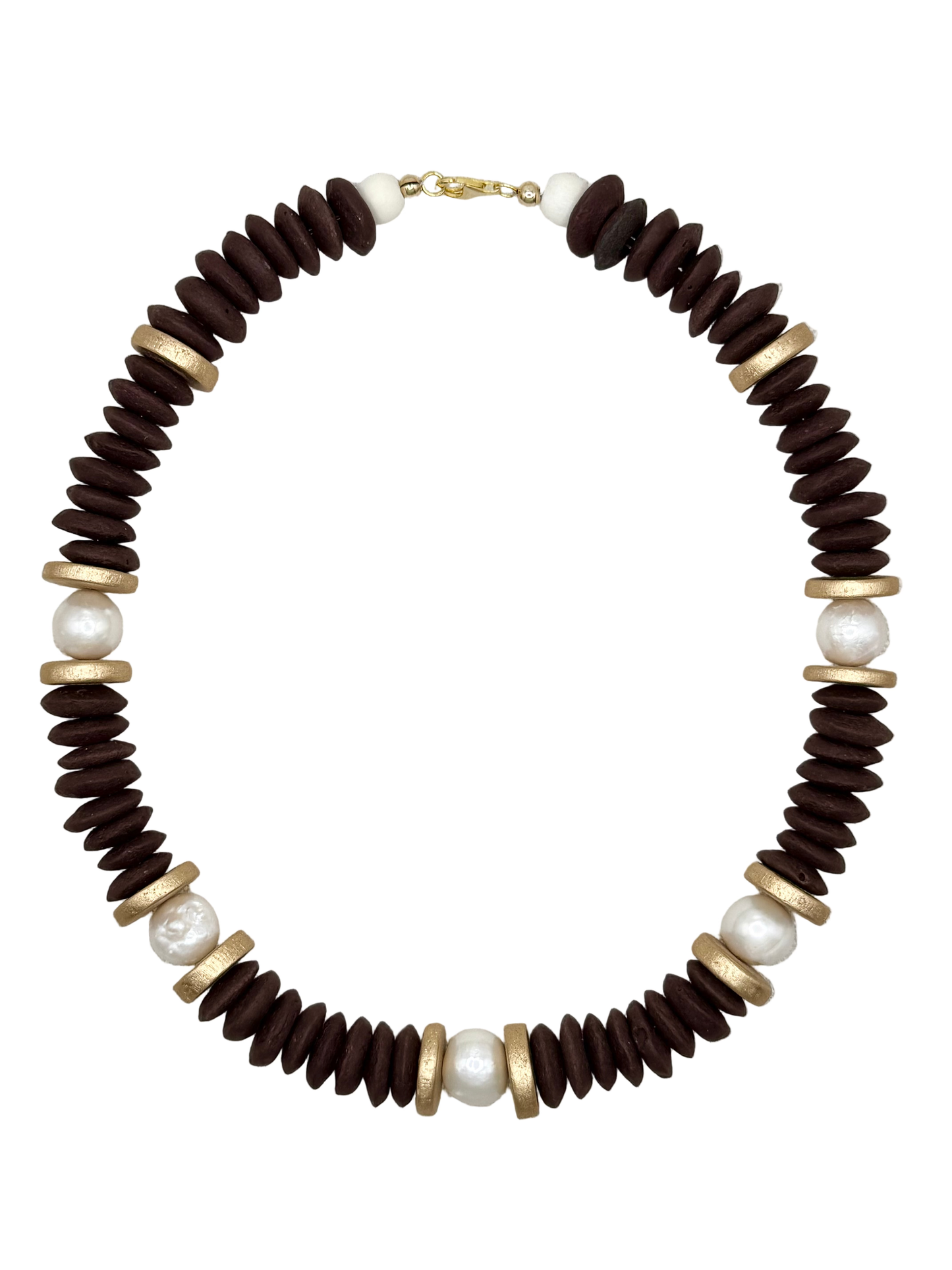 Chocolate Lagos Collar Necklace