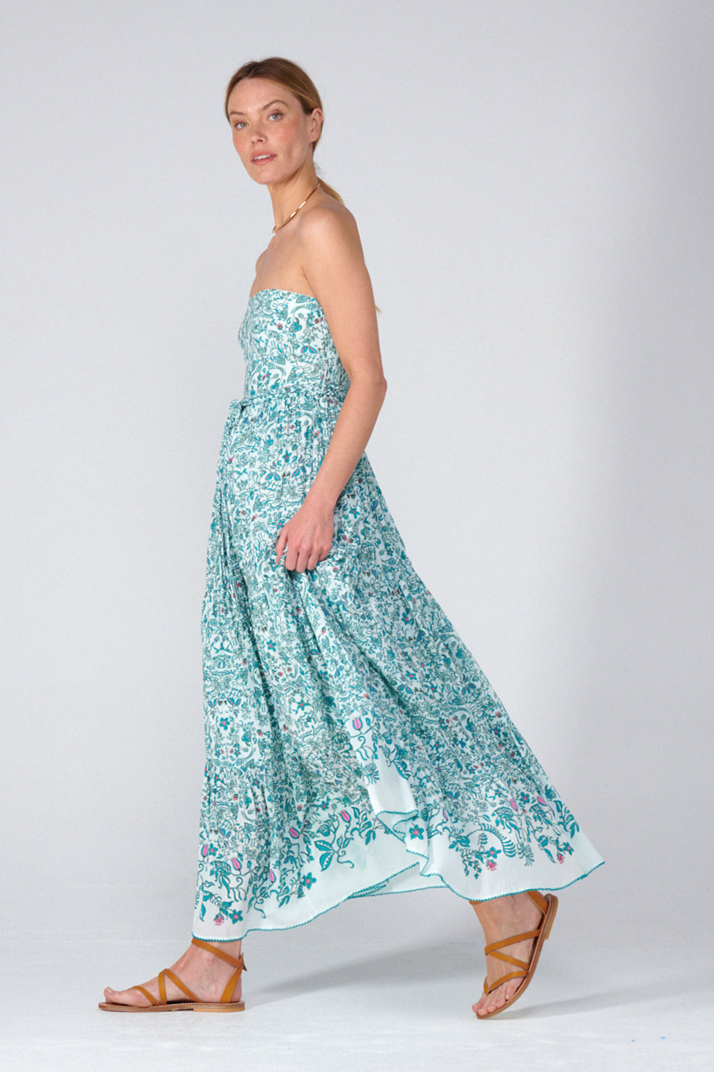 Green Tiare Long Dress Thelma