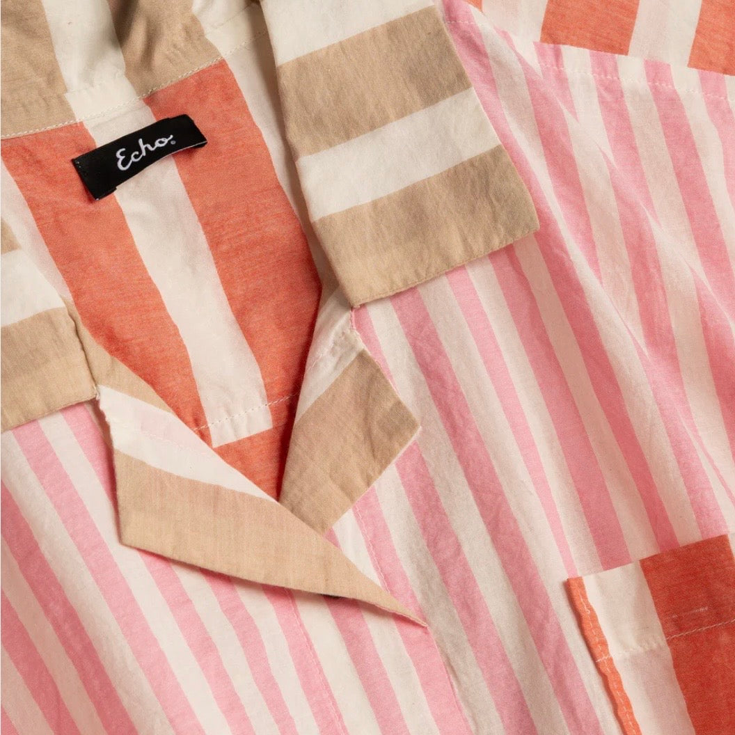 Pink Cassis Camp Shirt