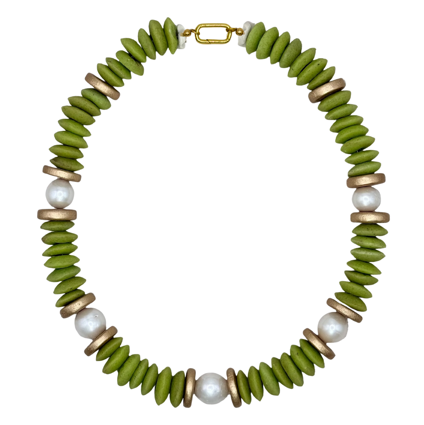 Pistachio Lagos Collar Necklace