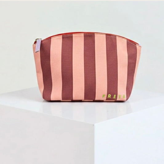 Sour Cherry Happy Stripe Travel Pouch