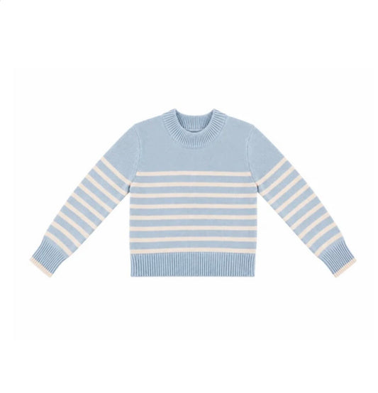 Atlantic Fog Striped Sweater