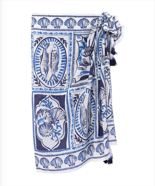 Montauk Tile Sarong