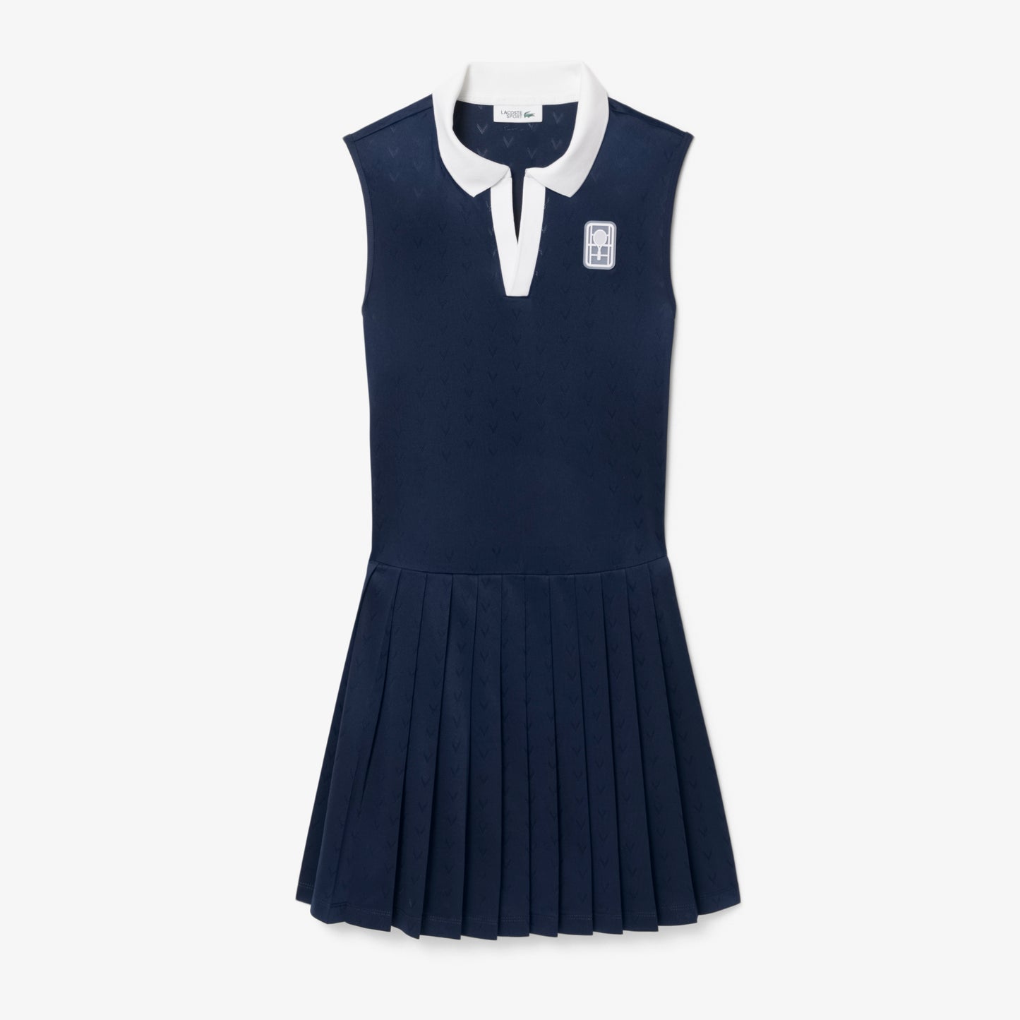 Navy Technical Jersey Tennis Dress