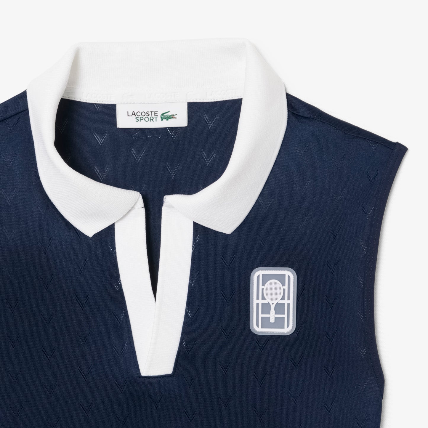 Navy Technical Jersey Tennis Dress