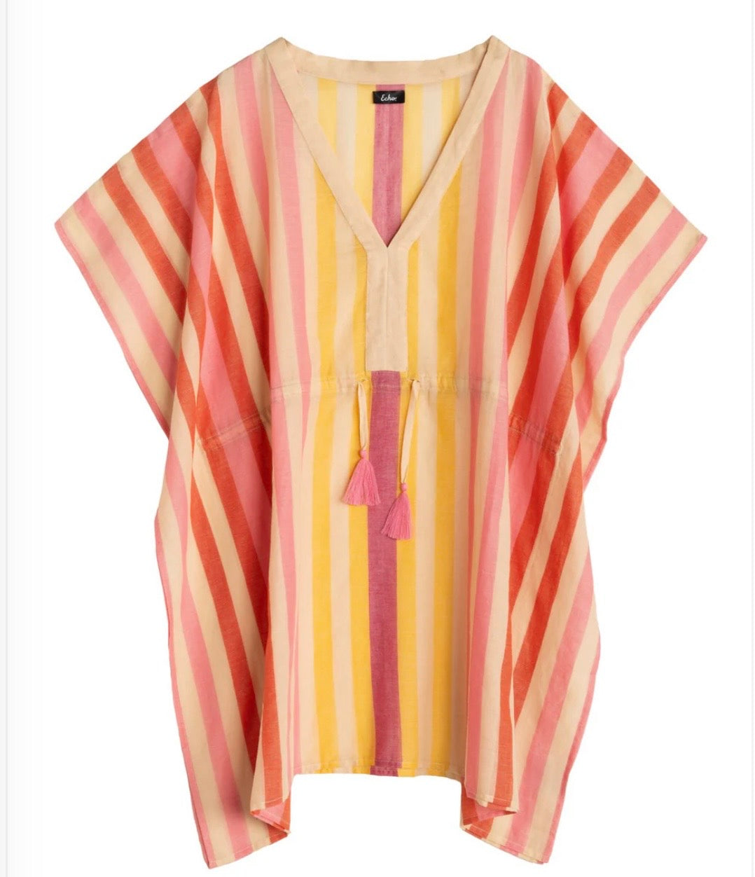 Pink Cabana Stripe Caftan