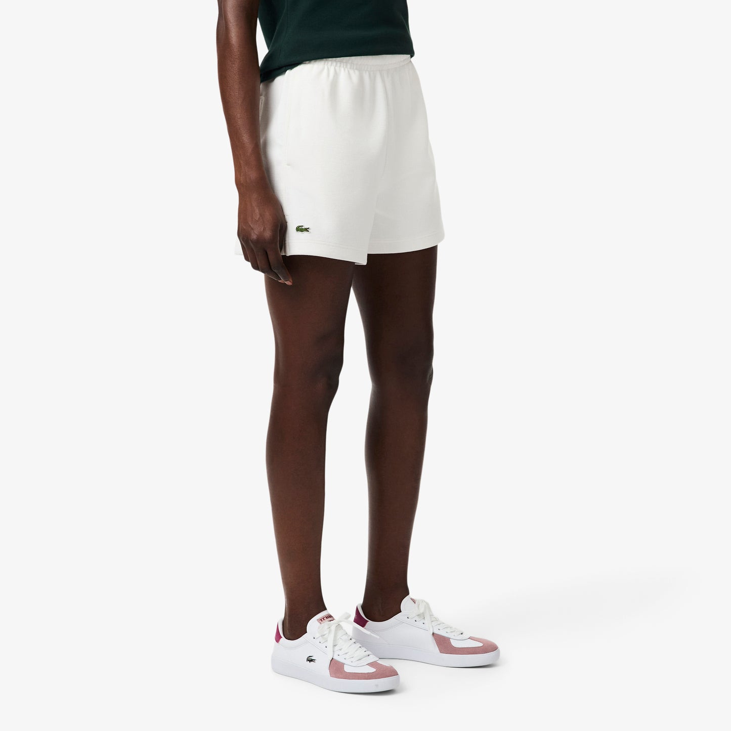 White Pique Double Face Shorts