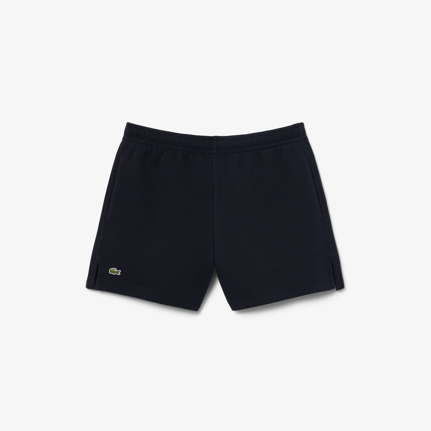 Navy Pointelle Double Face Shorts
