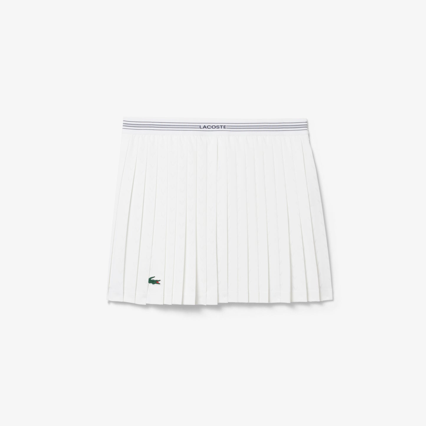 White Technical Jersey Tennis Skirt