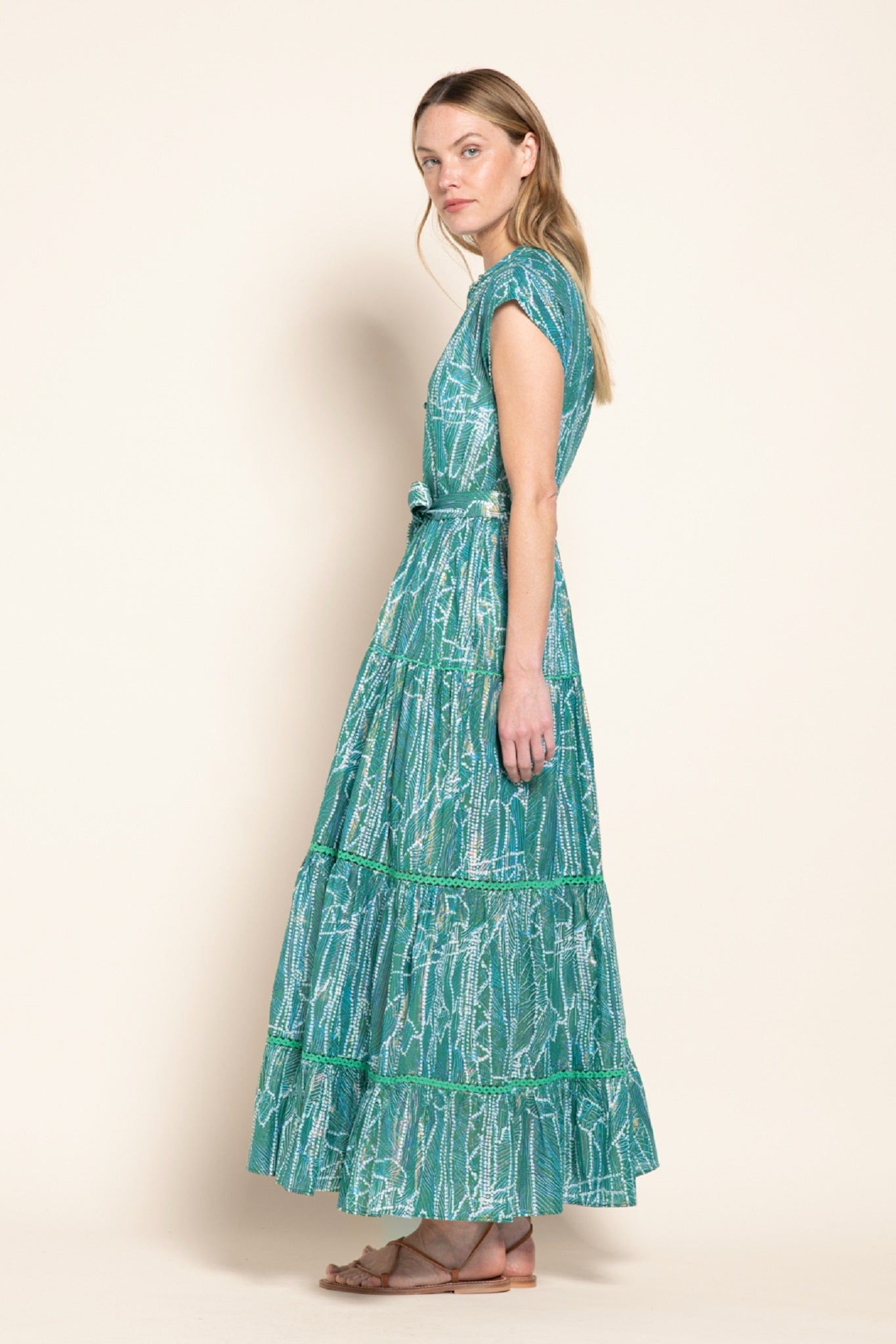 Green Akoya Long Dress Kora
