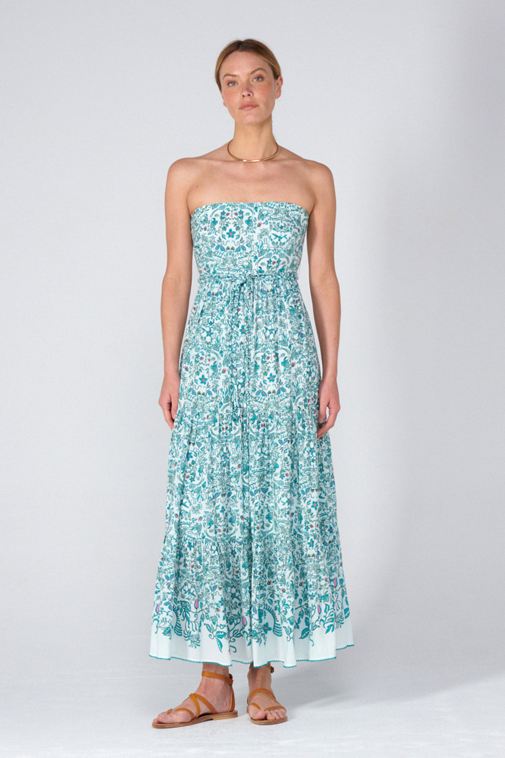 Green Tiare Long Dress Thelma
