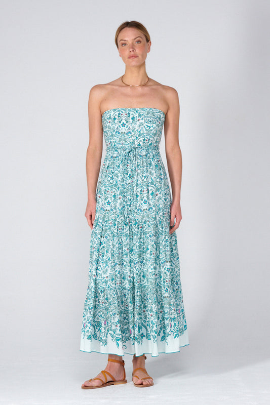 Green Tiare Long Dress Thelma