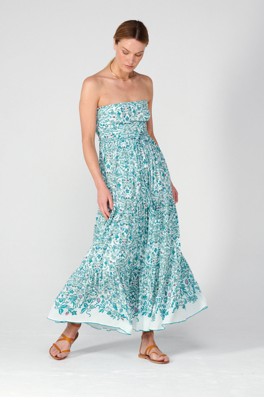 Green Tiare Long Dress Thelma