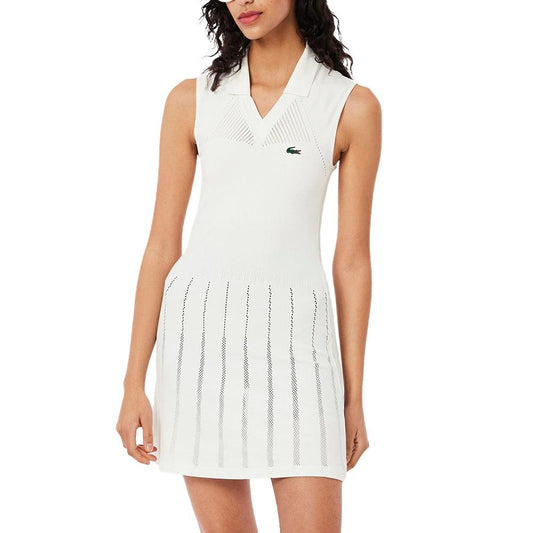 White Breathable Stretch Tennis Dress w/ Shorts