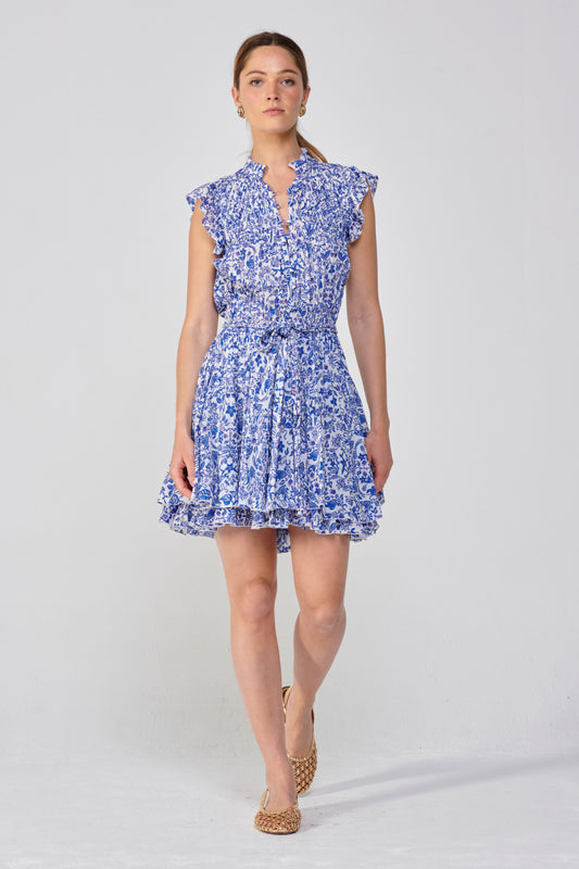 Blue Tiare Mini Dress Callie