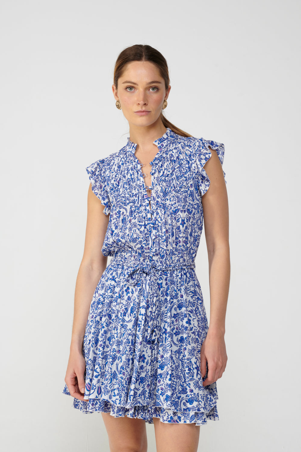 Blue Tiare Mini Dress Callie