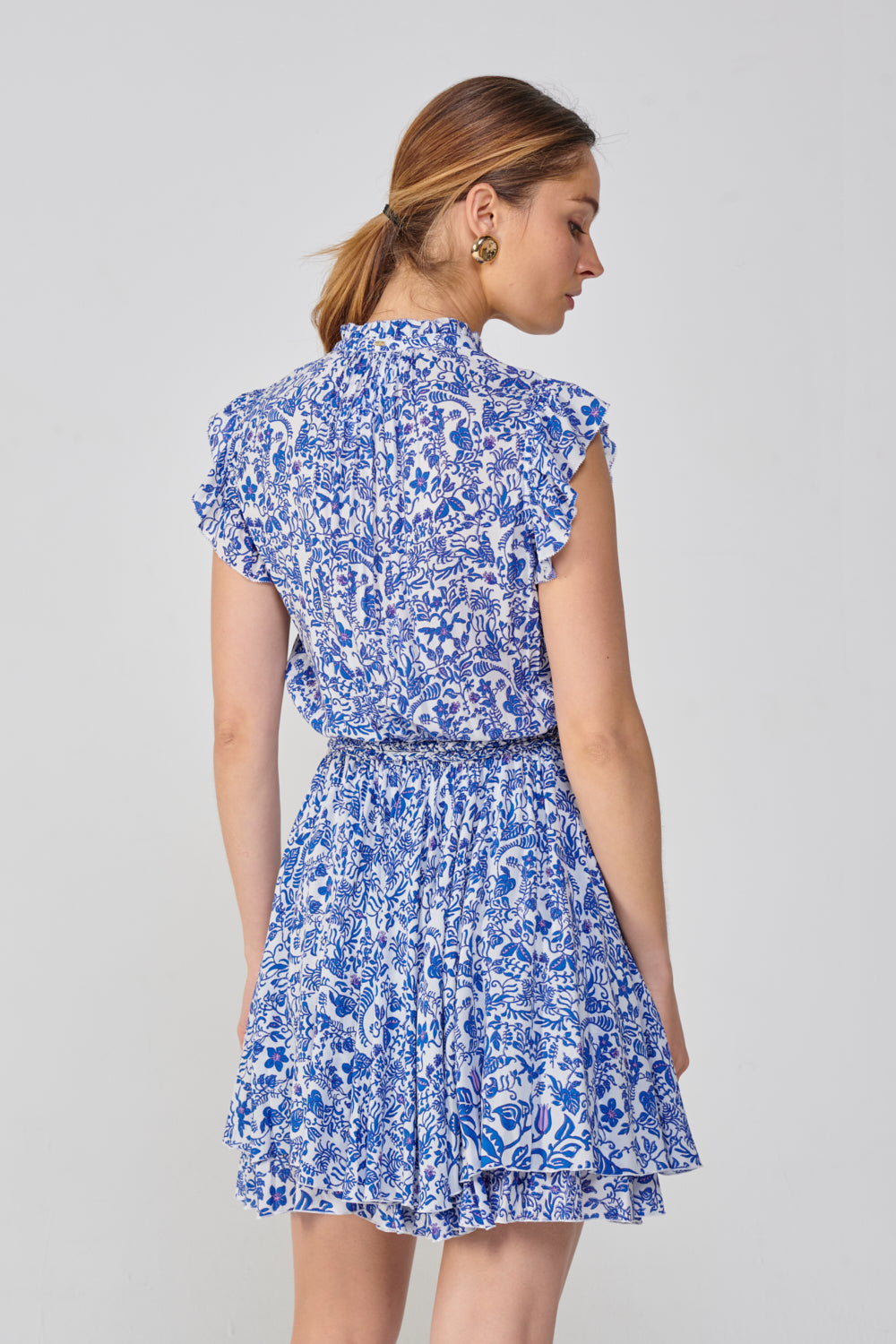 Blue Tiare Mini Dress Callie