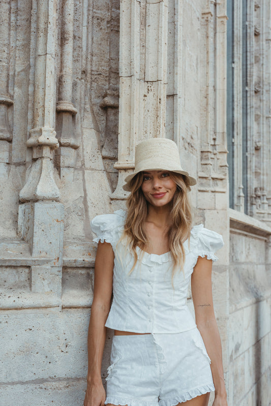 Scallop Crochet Bucket Hat