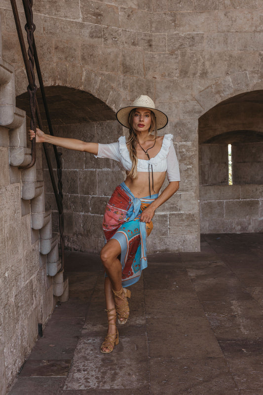 Sorbet Cosmic Silk/Cashmere Sarong